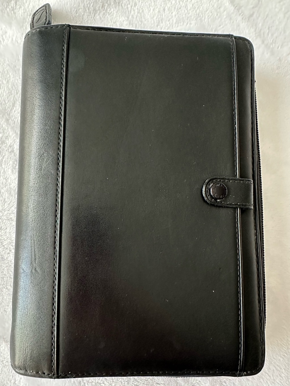 Filofax RARE Durham Black Deluxe Leather Personal Organizer